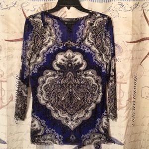 Beautiful sheer patterned shirt